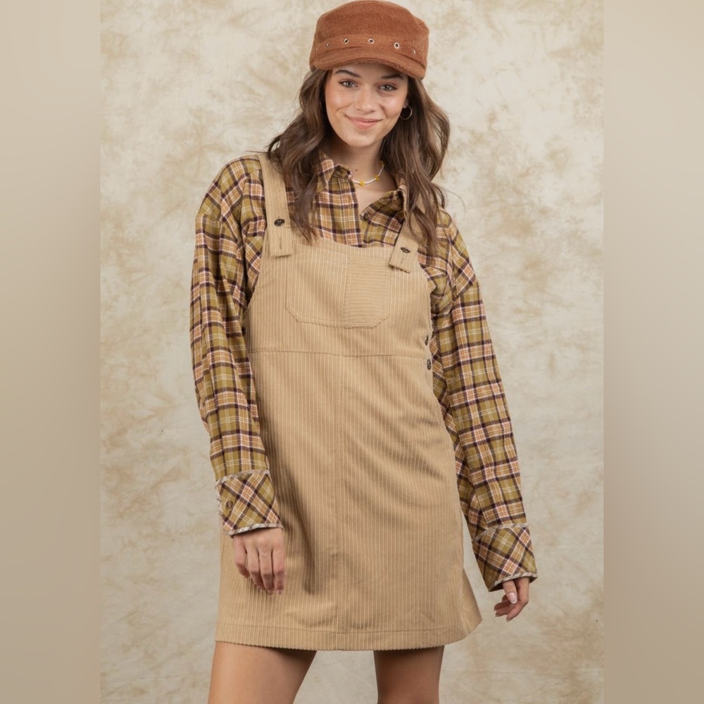 Corduroy Jumper overall dress